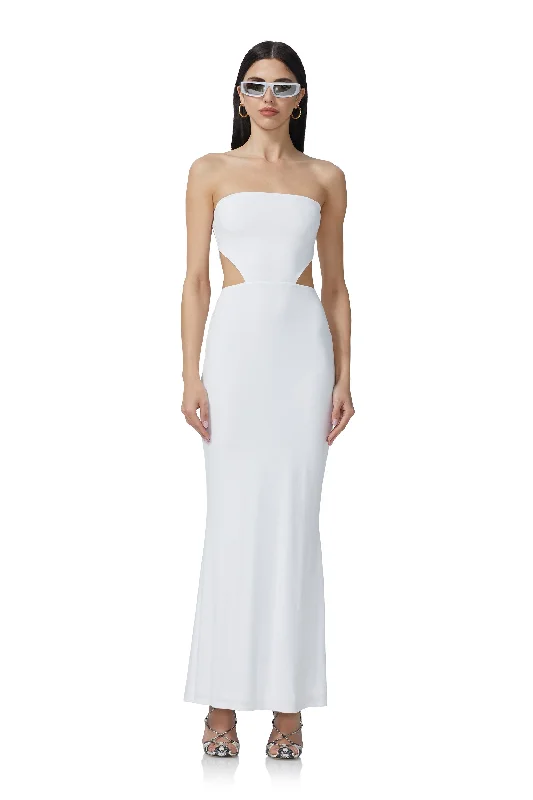 Mini Women Dress with a Short Hem for a Young and Trendy StyleLivia Maxi Dress - Bright White