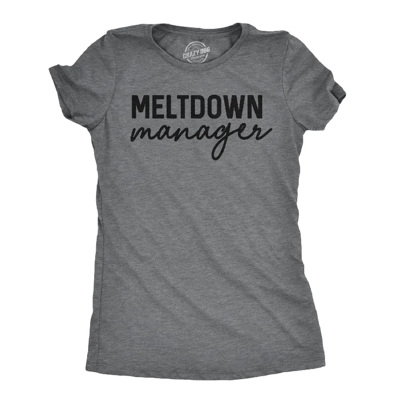 V - Neck Women T Shirt to Enhance the NecklineMeltdown Manager Women's T Shirt