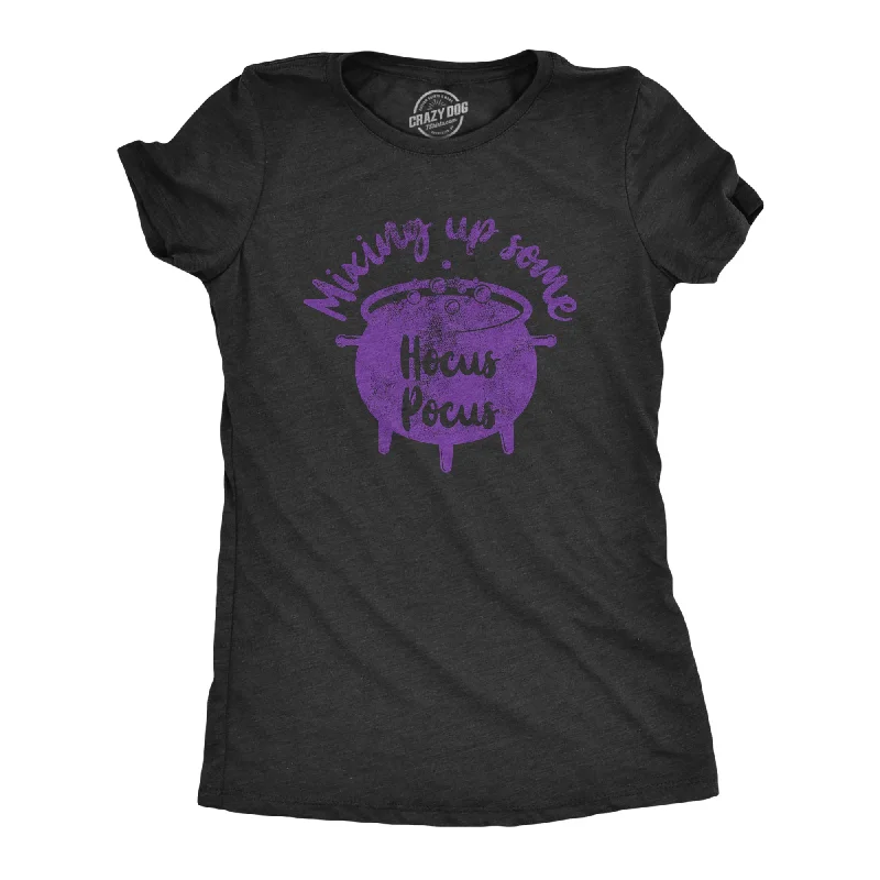 Distressed Women T Shirt with a Laid - Back AestheticMixing Up Some Hocus Pocus Women's T Shirt