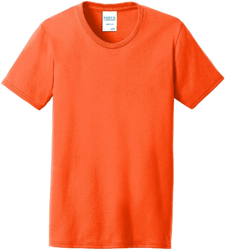 Sheer Women T Shirt for a Stylish and Alluring LookCLOSEOUT - Port & Company Ladies 50/50 T-Shirt