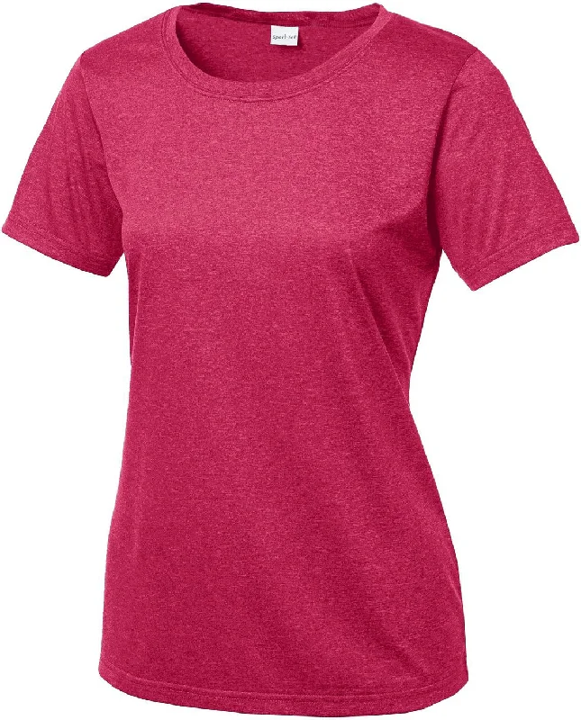 Striped Women T Shirt in a Classic PatternCLOSEOUT - Sport-Tek Ladies Heather Contender Scoop Neck Tee