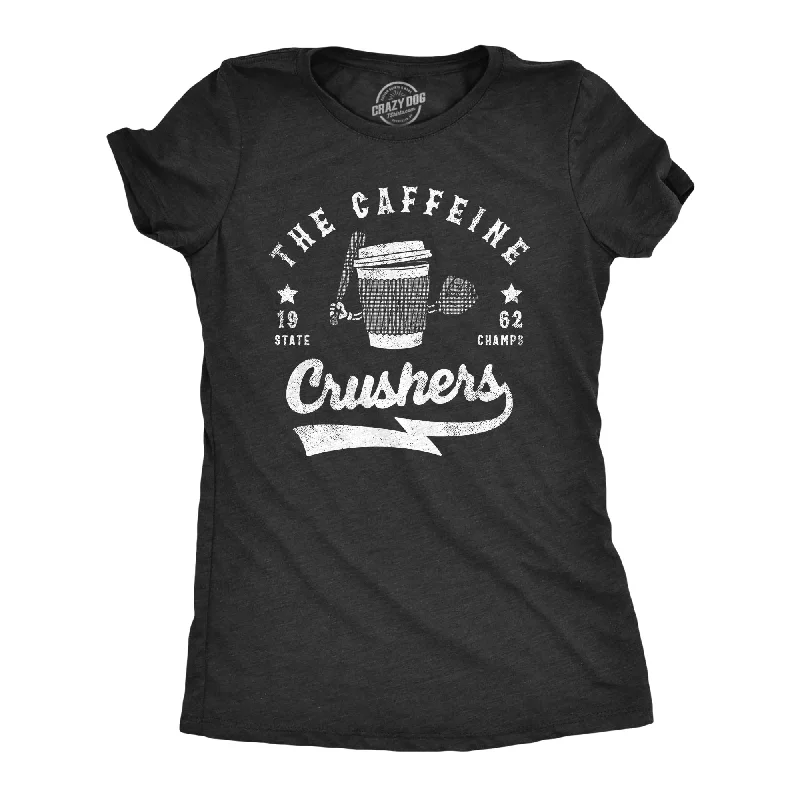 Striped Women T Shirt in a Classic PatternThe Caffeine Crushers Women's T Shirt