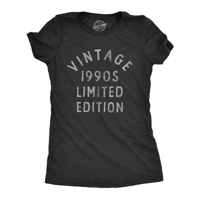 Ringer T Shirt Women with Retro - Inspired StripesVintage 1990s Limited Edition Women's T Shirt