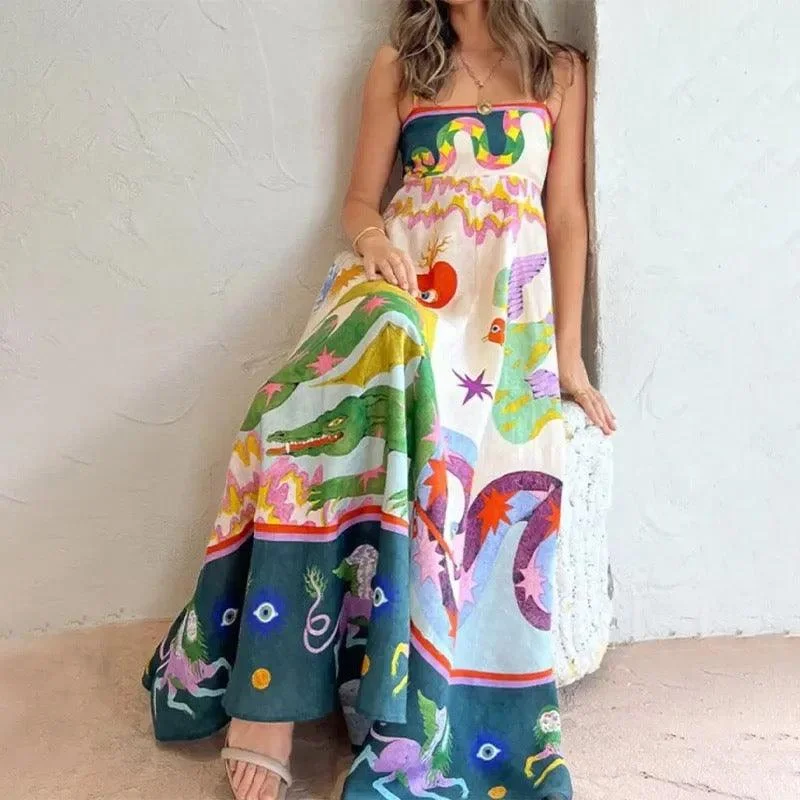 Wrap - Style Women Dress with Adjustable Fit for All Body TypesJonah Printed Summer Dress