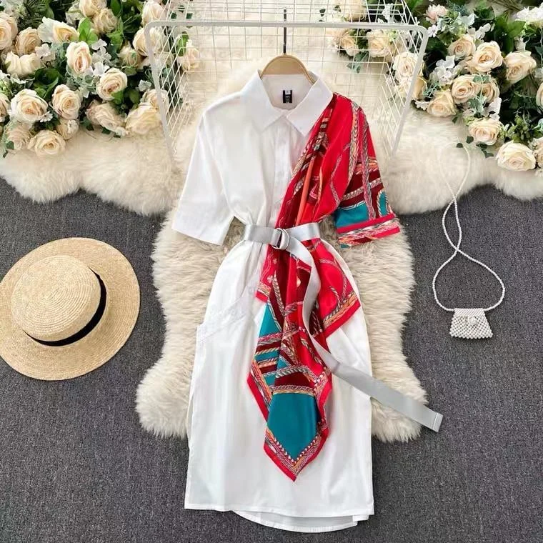 Off - the - Shoulder Women Dress for a Romantic and Feminine LookMonophil Scarf Dress