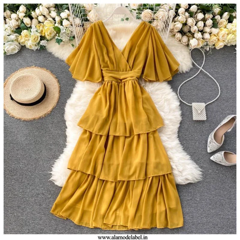 Lace - Embellished Women Dress for an Elegant and Sophisticated AppearanceTaurel Flutter Sleeve Dress