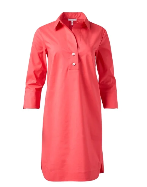 Mermaid - Style Women Dress with a Fitted Silhouette for Special OccasionsAileen Coral Cotton Dress