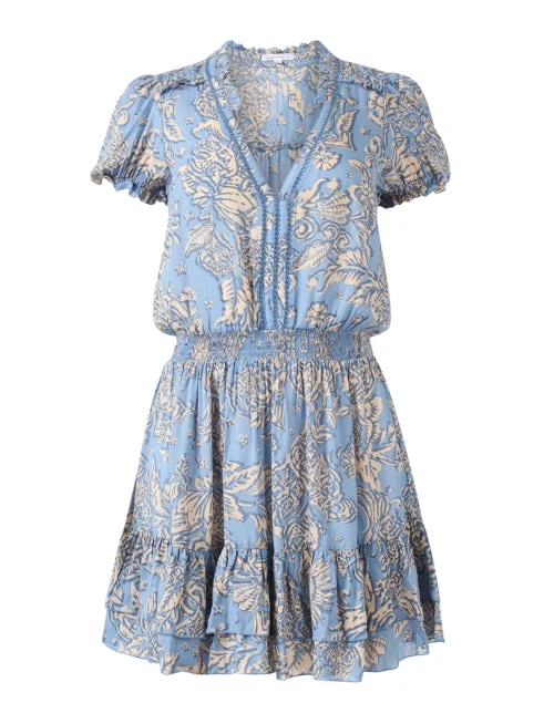 Lace - Embellished Women Dress for an Elegant and Sophisticated AppearanceBibi Blue Print Dress