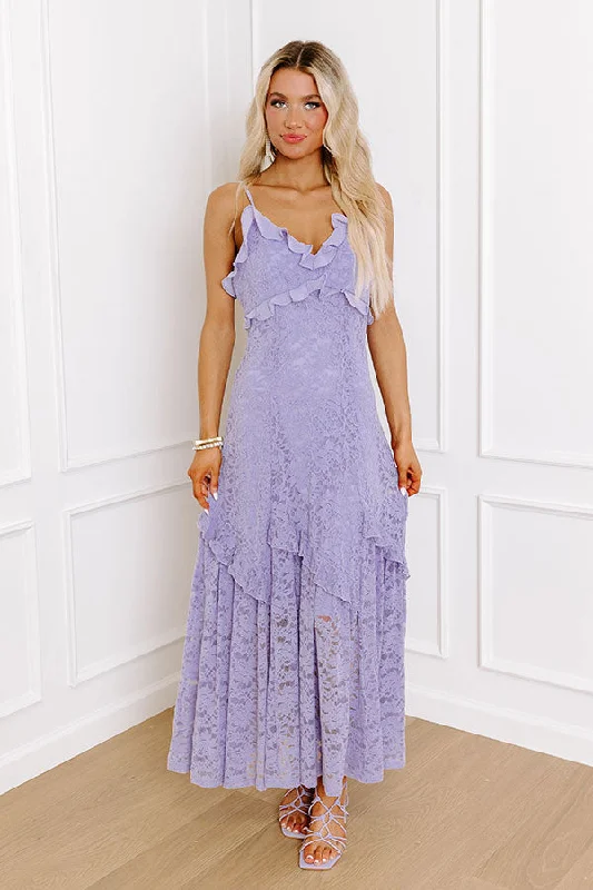 Off - the - Shoulder Women Dress for a Romantic and Feminine LookCall Me Lovely Lace Maxi Dress