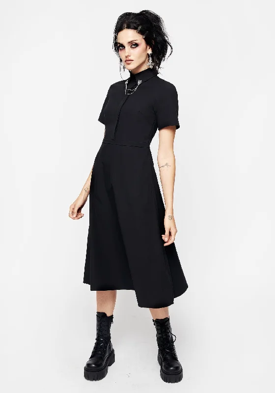 Mermaid - Style Women Dress with a Fitted Silhouette for Special OccasionsFenrir Midi Shirt Dress