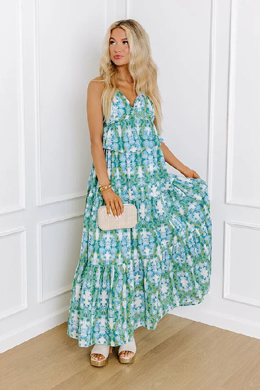 Mermaid - Style Women Dress with a Fitted Silhouette for Special OccasionsIsland Breeze Maxi Dress