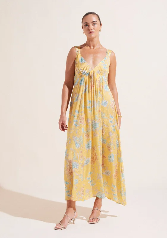 Maxi Women Dress with Floral Print for a Bohemian VibeJessica Yvette Maxi Dress