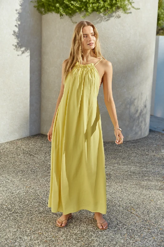 Backless Women Dress for a Sexy and Alluring Look at Evening EventsNot So Little Miss Maxi Dress Yellow