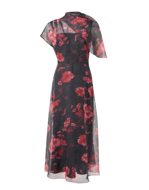 Lace - Embellished Women Dress for an Elegant and Sophisticated AppearancePoppy Multi Floral Print Dress