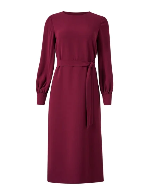 Pleated Women Dress with a Timeless and Elegant TextureRossini Red Dress