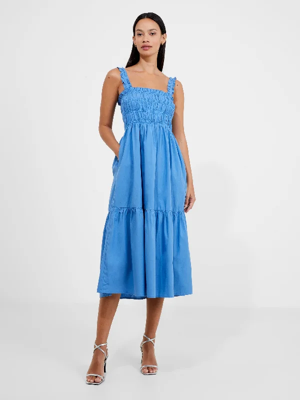 Shift Women Dress with a Simple and Classic Design for Everyday WearShirred Sundress