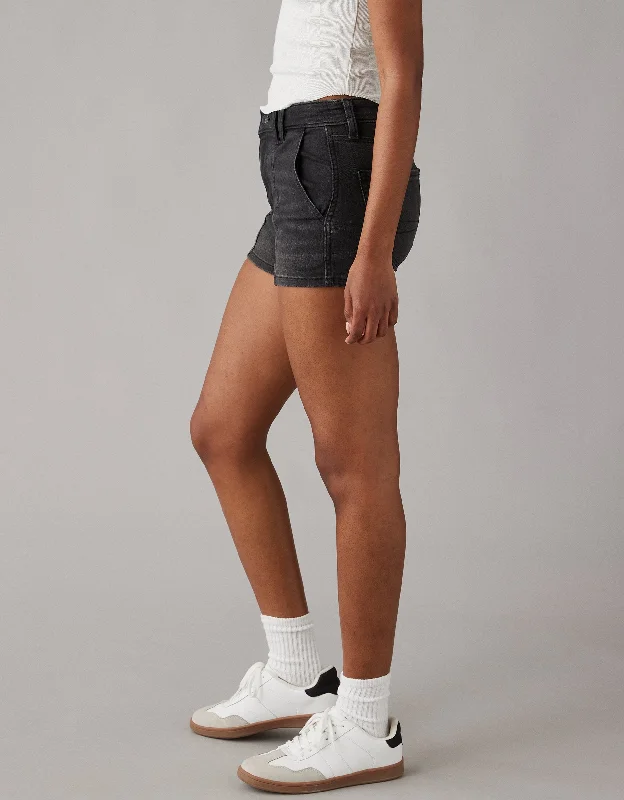 Stretchable Women Shorts for Maximum MobilityAE Next Level Super High-Waisted Denim Short Short