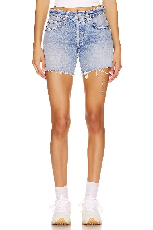 Plus Size Women Shorts with a Comfortable and Stylish FitAnnabelle Long Vintage Relaxed Short In Gemini