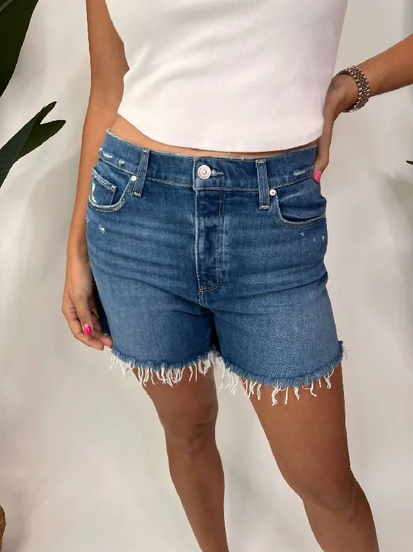 Ruffled Hem Women Shorts to Add a Feminine TouchAsher Short Chillin Destructed W/ Frayed Hem In Denim