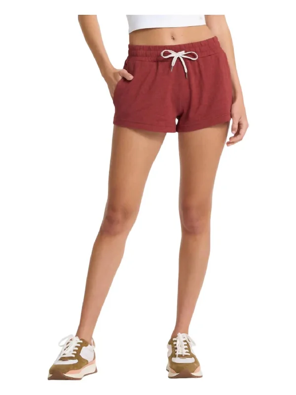 Belted Women Shorts to Enhance the WaistlineHalo Performance Short In Currant Heather