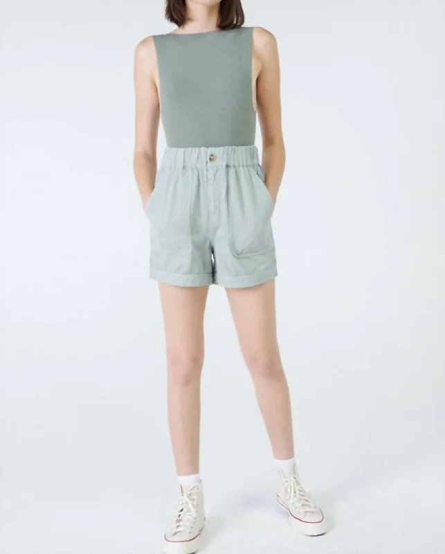 Twill Women Shorts with a Smooth Texture and DurabilityLibby Shorts In Mist