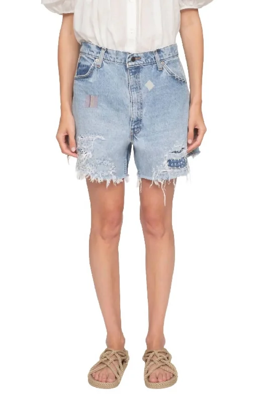 Twill Women Shorts with a Smooth Texture and DurabilityMarion Denim Short In Blue