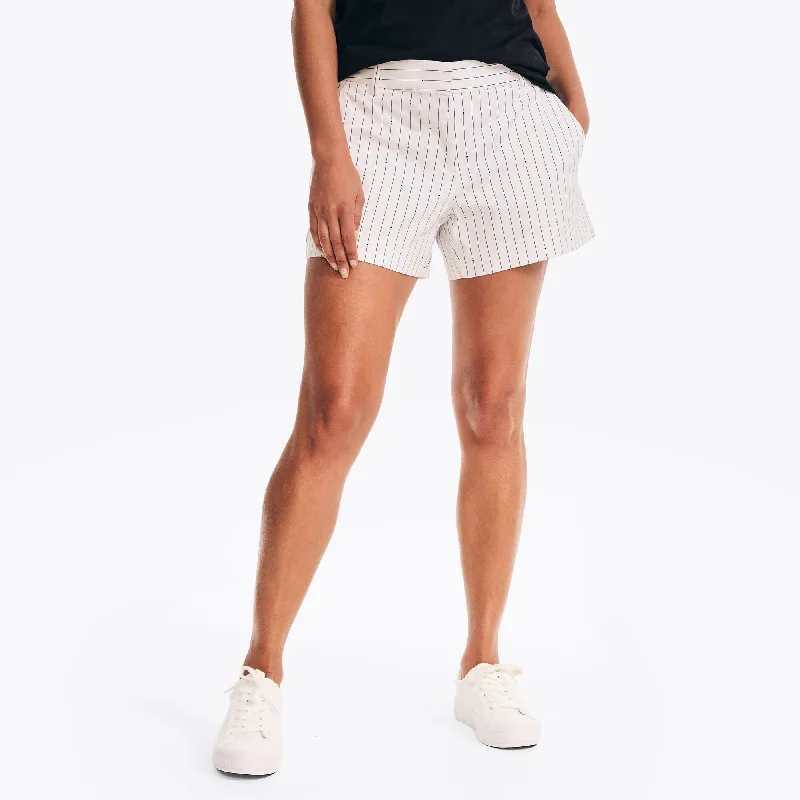 High - Waisted Women Shorts for a Retro and Flattering LookNautica Womens 4" Pinstripe Dot Stretch-Twill Short