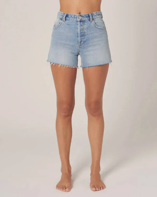 Twill Women Shorts with a Smooth Texture and DurabilityOriginal Esther Short In Light Vintage Indigo