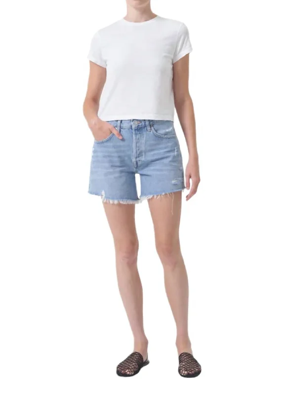 Leather Look Women Shorts for an Edgy and Chic StyleParker Long Short In Swapmeet