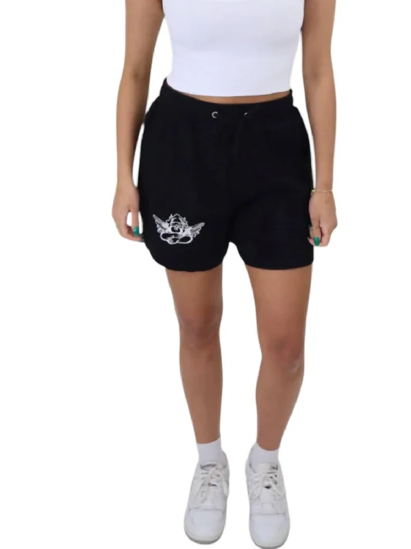 Leather Look Women Shorts for an Edgy and Chic StyleRebel Shorts In Black