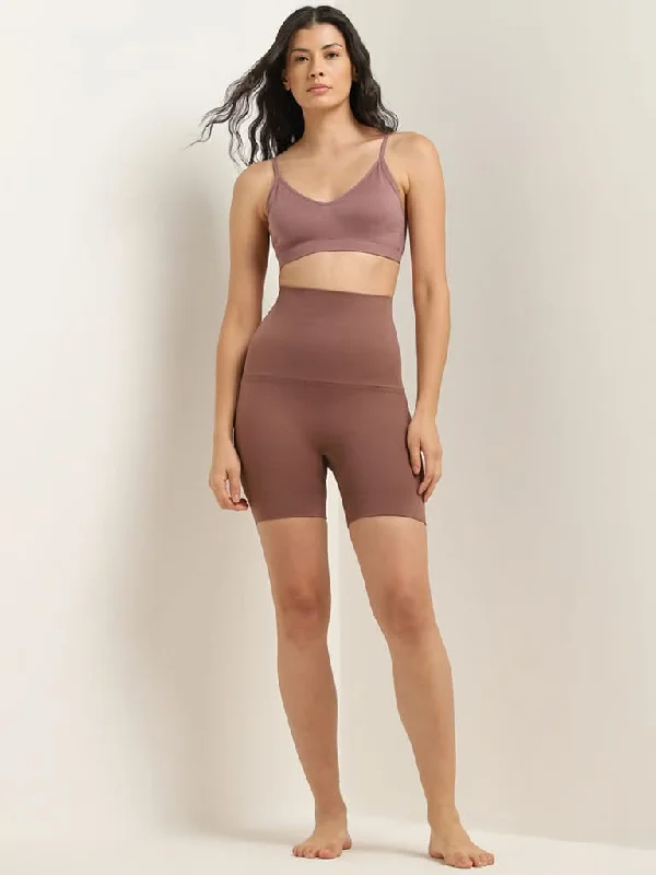 Patterned Geometric Women Shorts for a Modern AppealWunderlove Taupe Seamfree Bra