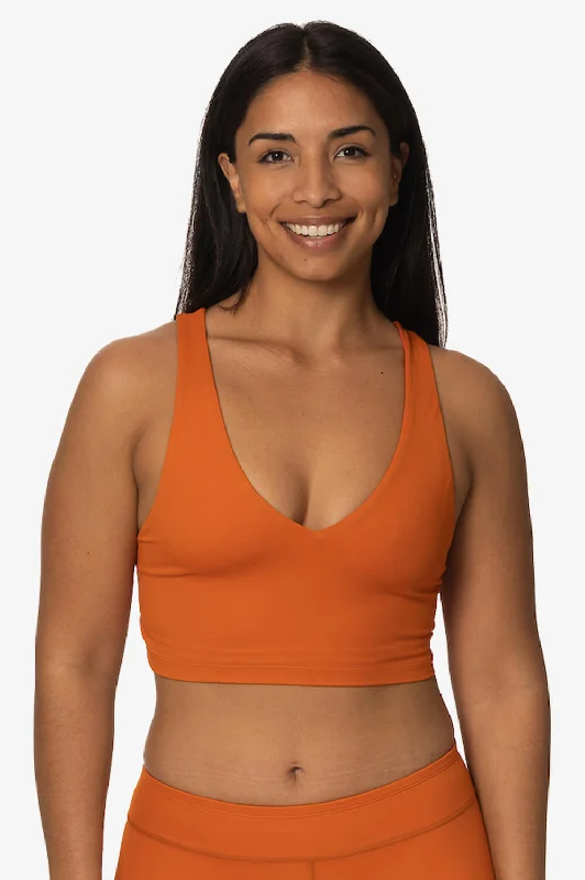 Rash - guard women swimwear for sun protection during water sportsBiarritz Bikini Top - Ginger