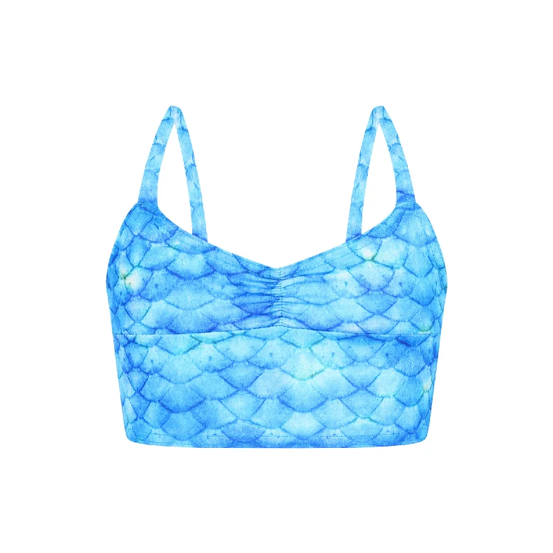 Sustainable women swimwear made from recycled materials for eco - conscious beachgoersFrozen Aqua Bikini