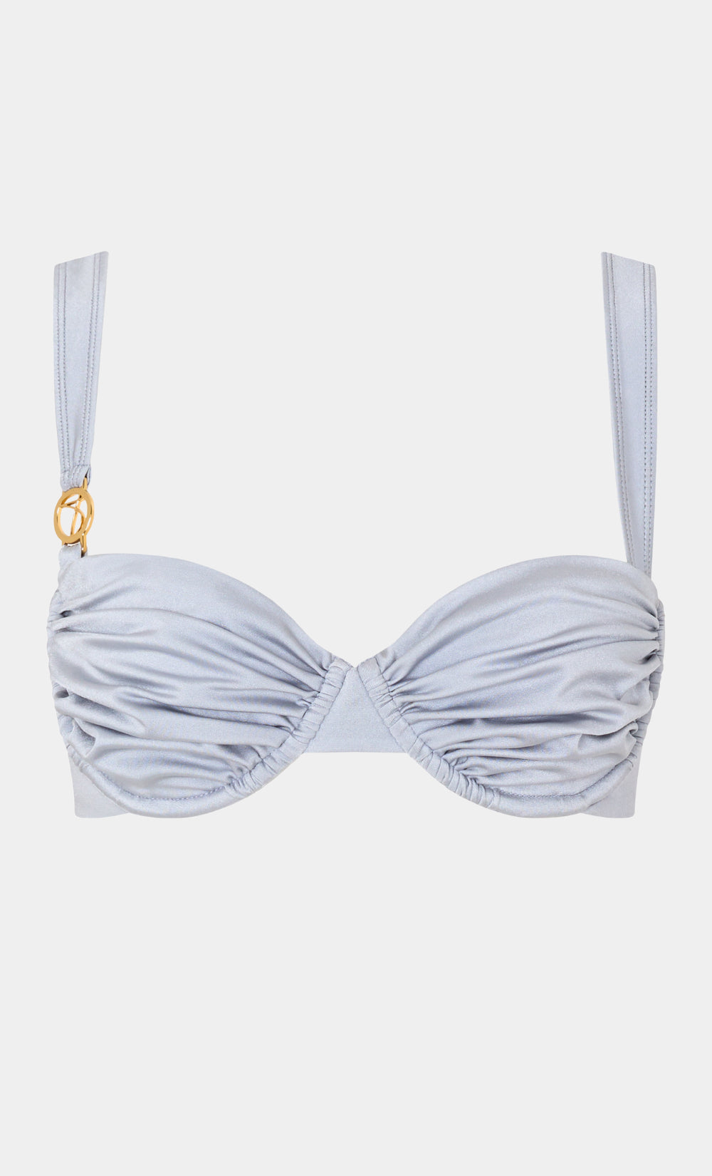 One - piece women swimwear with cut - outs for a stylish and modern appealRose Balconette Silver